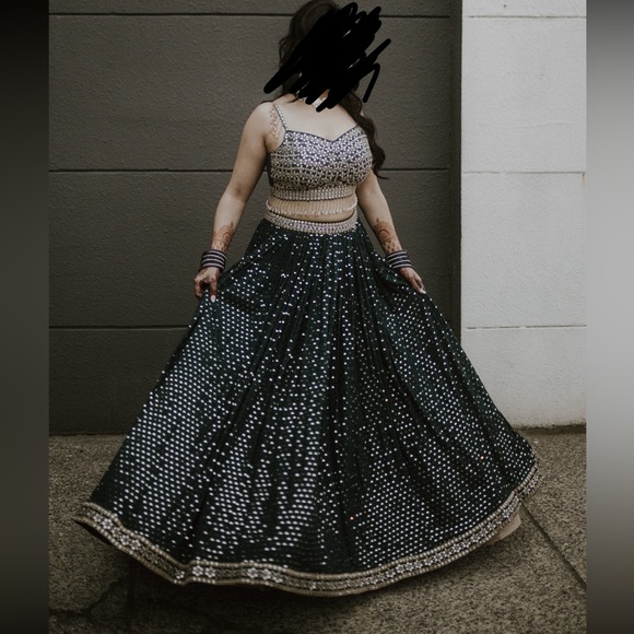 Navy Blue Lengha - Picture 3 of 3